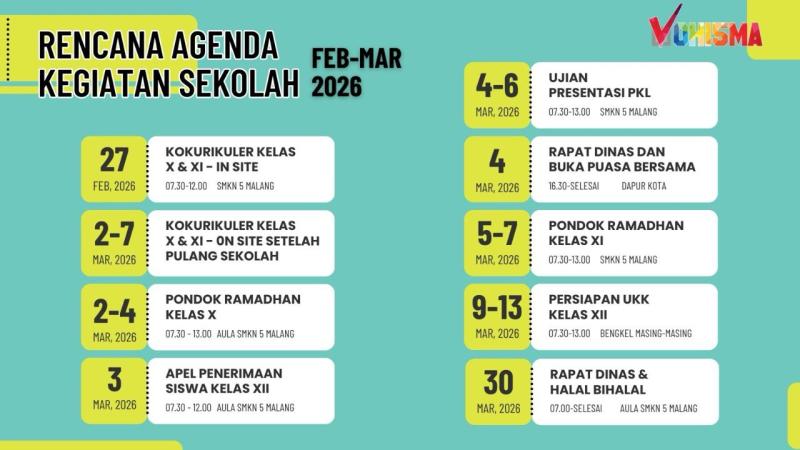 Agenda SMK Negeri 5 Malang